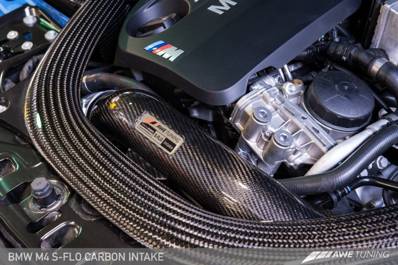 AWE Tuning BMW F8x M3/M4 S-FLO Carbon Intake - eliteracefab.com