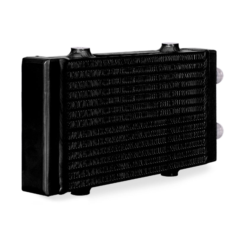 Mishimoto Universal Small Bar and Plate Dual Pass Black Oil Cooler - eliteracefab.com