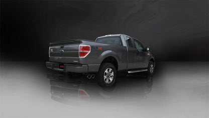 Corsa 11-13 Ford F-150 5.0L V8 Polished Sport Cat-Back Exhaust CORSA Performance