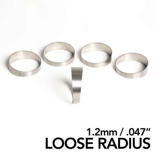 Ticon 3.5in 45° 1.65D CLR Loose Radius 1.2mm/.047in Wall Titanium Pie Cuts 5pk