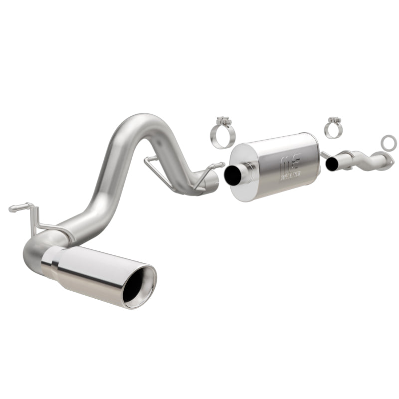 MagnaFlow Cat-Back 2016 Toyota Tacoma 3.5L V6 SS 3in Single Pass Side Exit Rear 4in Tip - eliteracefab.com