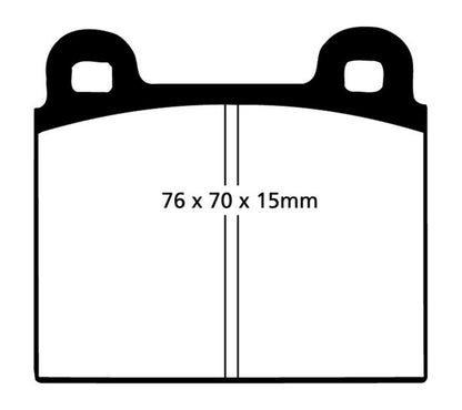 YellowStuff Front Brake Pads - DP4103R EBC