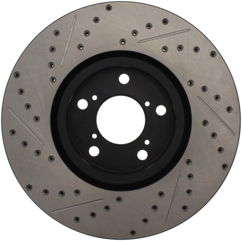 StopTech 07-08 Acura MDX SportStop Slotted & Drilled Left Front Rotor - eliteracefab.com