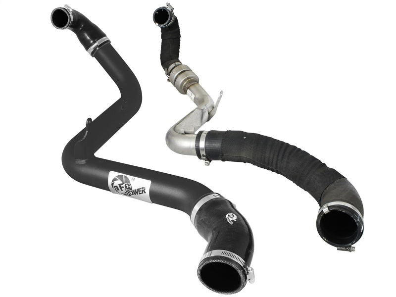 aFe Bladerunner 2.5in Intercooler Hot Side Tubes, 13-14 Ford Focus ST 2.0L (t) *Black* - eliteracefab.com