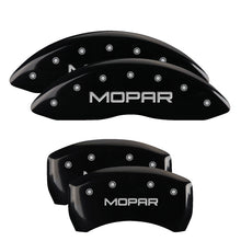 Load image into Gallery viewer, MGP 4 Caliper Covers Engraved Front &amp; Rear MGP Black finish silver ch