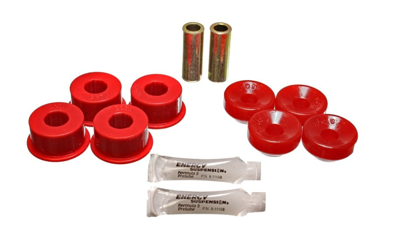 Energy Suspension 90-97 Honda Accord/Odyssey / 92-01 Prelude Red Front Shock Upper and Lower Bushing - eliteracefab.com