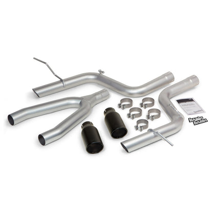 Banks Power 14 Jeep Grand Cherokee 3.0L Diesel Monster Exhaust Sys - SS Single Exhaust w/ Black Tip - eliteracefab.com