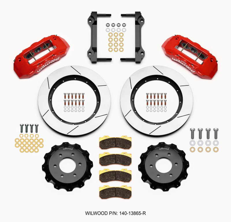 Wilwood TX6R Front Kit 15.50in Red 2010-Up Ford F150 (6 lug) - eliteracefab.com