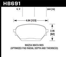 Load image into Gallery viewer, Hawk 06-14 Mazda MX-5 DTC-60 Race Front Brake Pads - eliteracefab.com