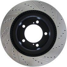 Load image into Gallery viewer, STOPTECH 07-09 TOYOTA TUNDRA / 08-09 TOYOTA SEQUOIA FRONT RIGHT SLOTTED &amp; DRILLED ROTOR, 127.44156R - eliteracefab.com