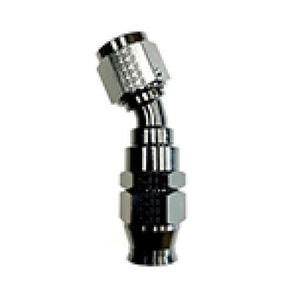 Fragola -6AN Real Street 30 Degree Hose End Black For PTFE Hose - eliteracefab.com
