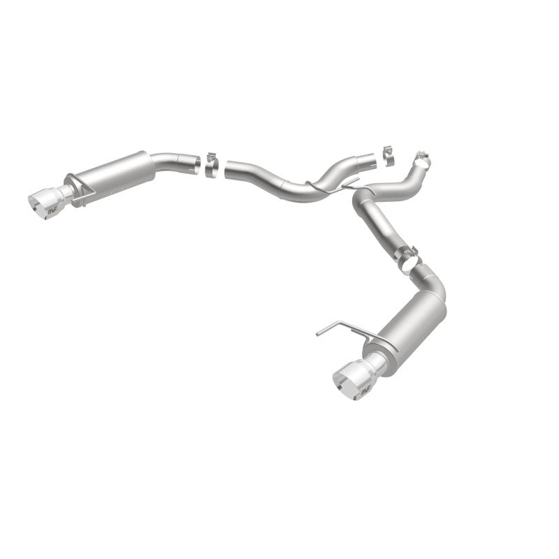 MagnaFlow Axle Back, SS, 3in, Competition, Dual Split Polished 4.5in Tip 2015 Ford Mustang GT V8 5.0 Magnaflow