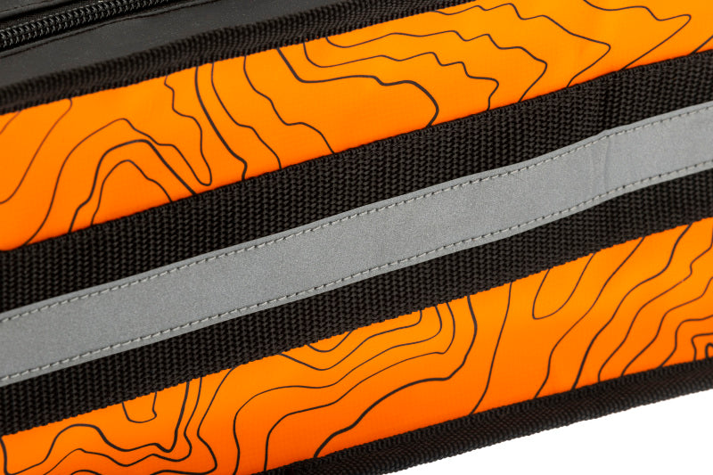 ARB Micro Recovery Bag Orange/Black Topographic Styling PVC Material - eliteracefab.com