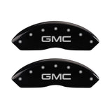 MGP 4 Caliper Covers Engraved Front & Rear Denali Black finish silver ch