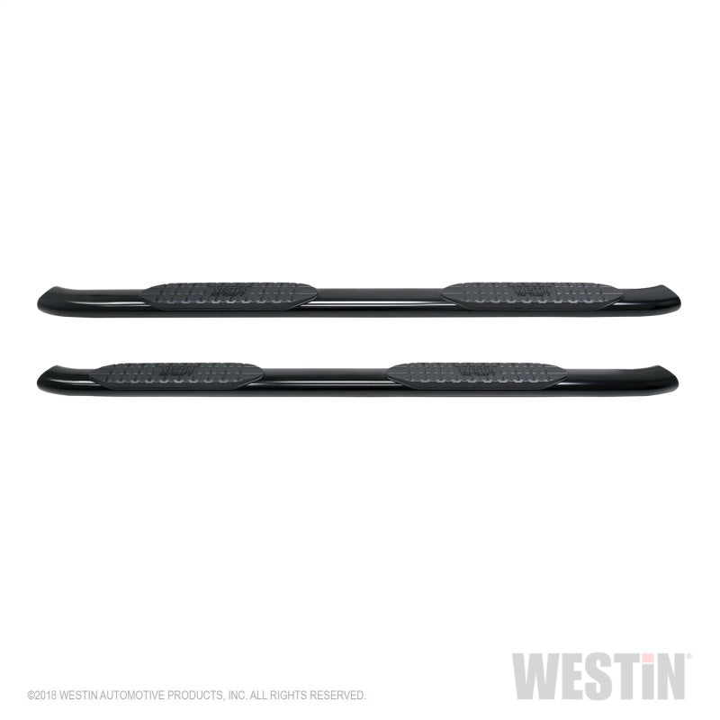 Westin 2019 Chevrolet Silverado/Sierra 1500 Crew Cab Non LD PRO TRAXX 5 Oval Nerf Step Bars - Black - eliteracefab.com