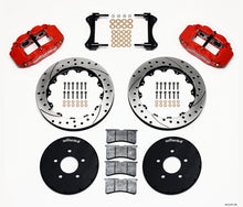 Load image into Gallery viewer, Wilwood Narrow Superlite 6R Front Hat Kit 12.88in Drill Red 1994-2004 Mustang - eliteracefab.com