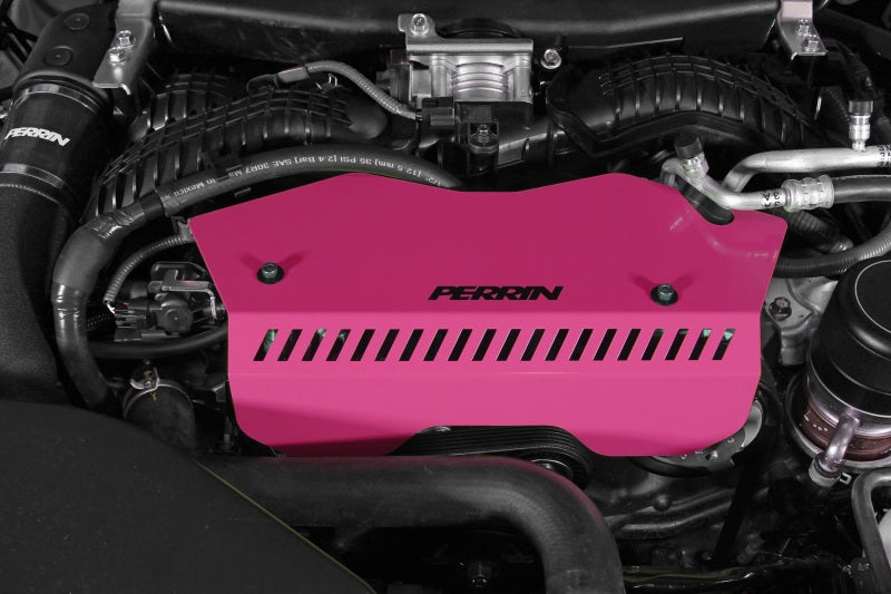 Perrin 2022+ Subaru WRX Pulley Cover - Hyper Pink - eliteracefab.com