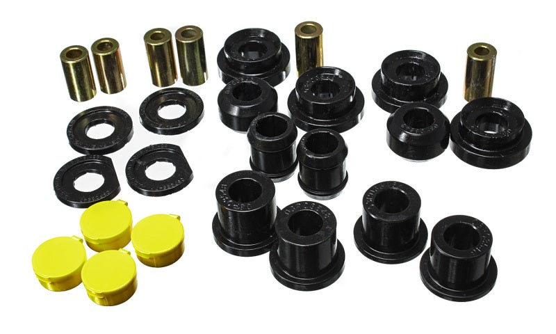 Energy Suspension 06-11 Honda Civic Black Rear Lower Trailing Arm and Lower Knuckle Bushing Set - eliteracefab.com