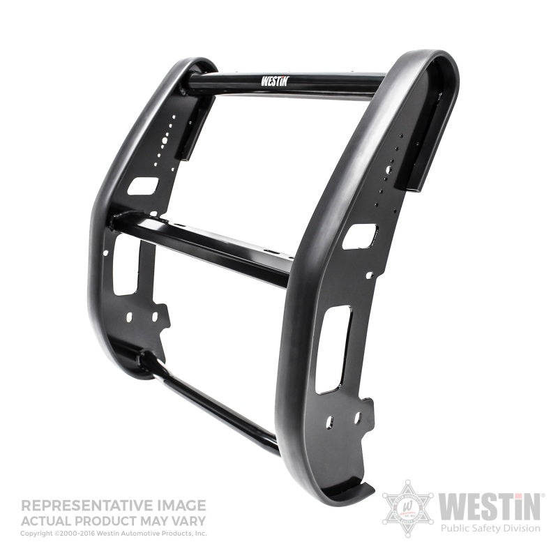 Westin 2016-2018 Ford Interceptor Utility Push Bumper Elite - Black Westin