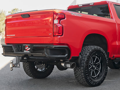 afe Apollo GT Series 2019 GM Silverado/Sierra 1500 4.3L/5.3L 409 SS CatBack Exhaust System w/Blk Tip aFe