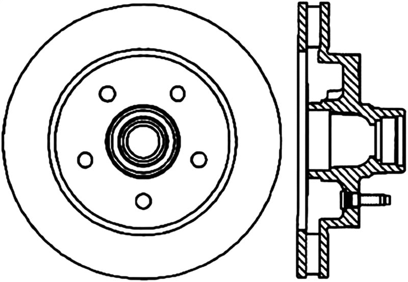 StopTech Slotted & Drilled Sport Brake Rotor Stoptech