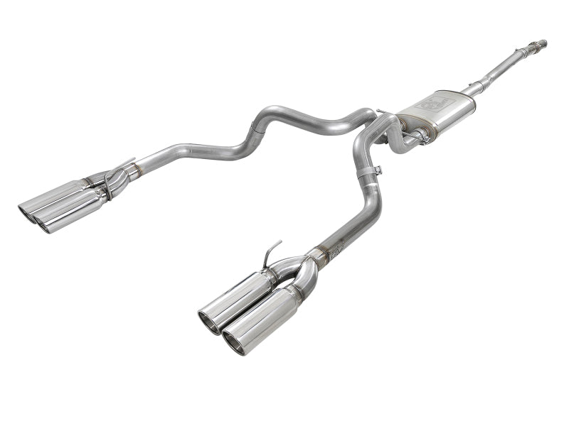aFe Vulcan Series 3in 304SS Exhaust Cat-Back Exh w/ Pol Tips 2019 GM Silverado / Sierra 1500 V8-5.3L aFe