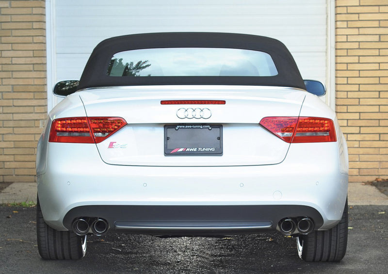 AWE Tuning B8 / B8.5 S5 Cabrio Touring Edition Exhaust - Non-Resonated - Diamond Black Tips AWE Tuning