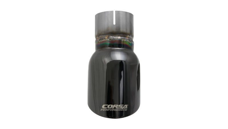 Corsa Single Universal 2.5in Inlet / 3.5in Outlet Black PVD Pro-Series Tip Kit CORSA Performance