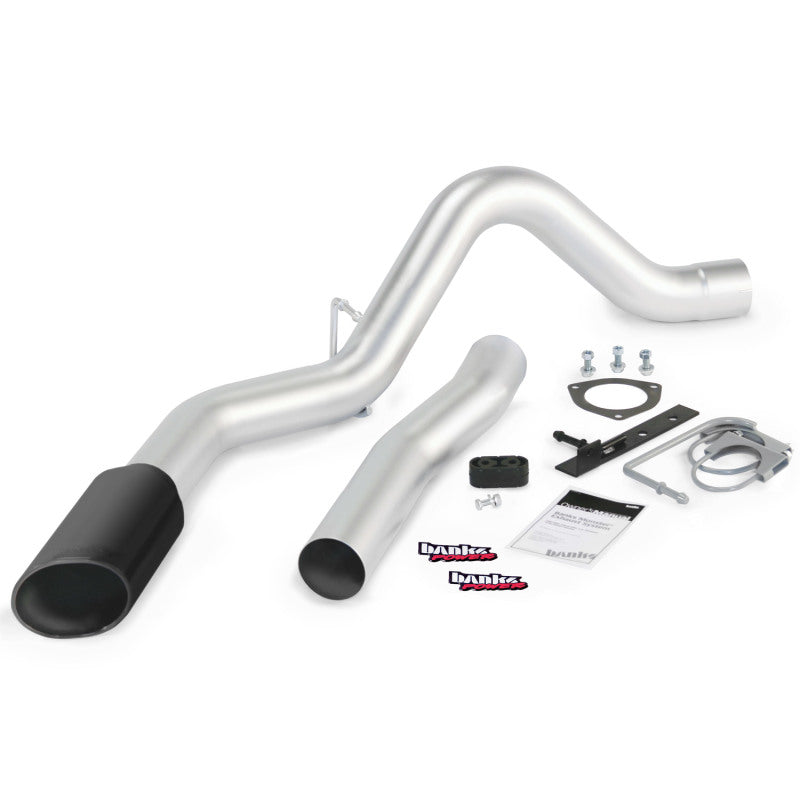 Banks Power 15 Chevy 6.6L LML ECLB/CCSB/CCLB Monster Exhaust System - SS Single Exhaust w/ Black Tip Banks Power