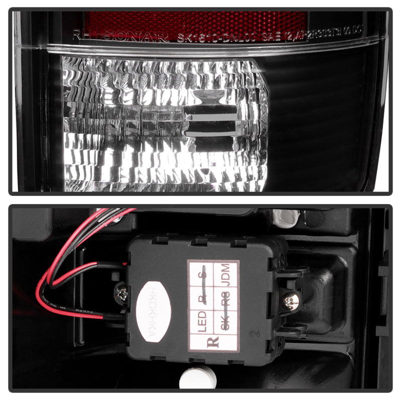 Spyder Chevy Suburban/Tahoe 1500/2500 00-06/GMC Yukon LED Tail Lights Black ALT-YD-CD00-LED-BK - eliteracefab.com