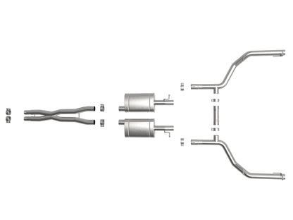 aFe MACH Force-Xp 2-1/2in 304 SS Cat-Back Exhaust 15-19 Dodge Challenger V6-3.6L - Raw Tip aFe
