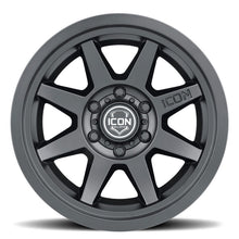 Load image into Gallery viewer, ICON Rebound 17x8.5 5x5 -6mm Offset 4.5in BS 71.5mm Bore Satin Black Wheel