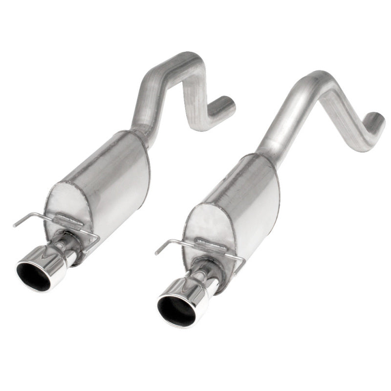 Stainless Works 2006-13 Corvette C6ZO6/ZR1 3in Axleback Chambered Mufflers Dual 4in Rolled Edge Tips Stainless Works