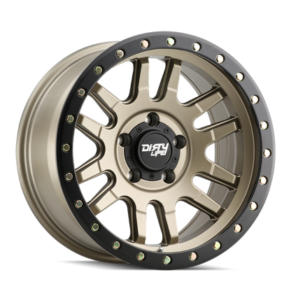 Dirty Life 9309 Canyon Pro 17x9/6x139.7 BP/0mm Offset/106mm Hub Satin Gold Wheel - Beadlock Dirty Life