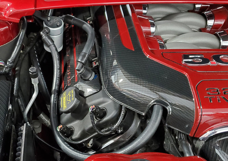 J&L Oil Separator 3.0 Passenger Side 2011-14 Mustang GT/12-13 Boss 302 Remote Mount - Clear Anodized J&L