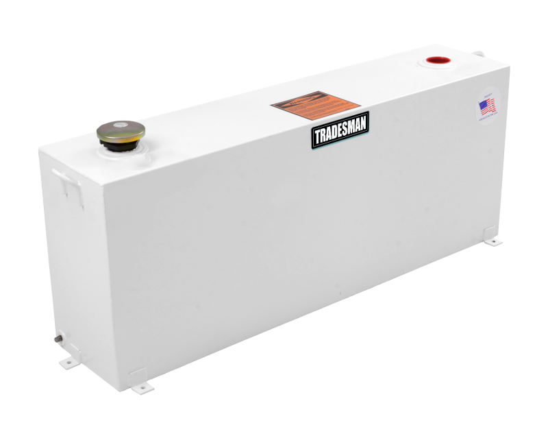 Tradesman Steel Rectangular Liquid Storage Tank (Full Size) - White Tradesman