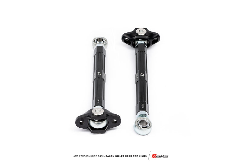AMS Performance ALP.37.11.0010-1 2017+ Audi R8 RWD/AWD / 2015+ Lamborghini Huracan RWD Only Billet Rear Toe Links