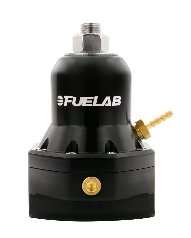 Fuelab 565 EFI Adjustable FPR 40-80 PSI (2) -10AN In (1) -10AN Return Max Flow Bypass - Black - eliteracefab.com