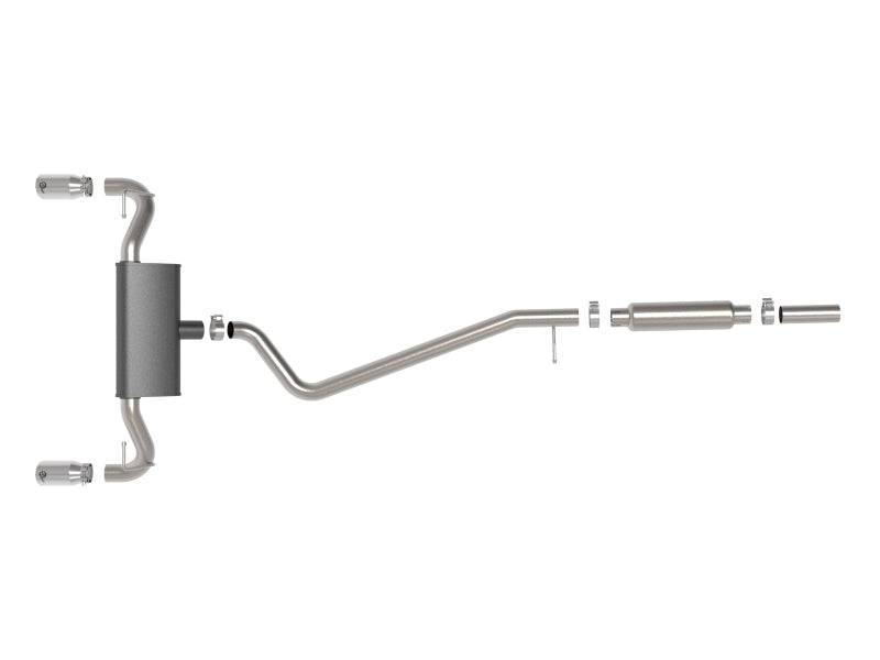 aFe Ford Bronco Sport 21-22 L3-1.5L (t)/L4-2.0L (t) Vulcan Cat-Back Exhaust System-Polished Tips aFe