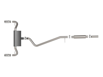 aFe Ford Bronco Sport 21-22 L3-1.5L (t)/L4-2.0L (t) Vulcan Cat-Back Exhaust System-Polished Tips aFe