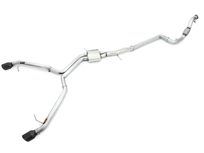 AWE Tuning Audi B9 A5 Track Edition Exhaust Dual Outlet - Diamond Black Tips (Includes DP) - eliteracefab.com