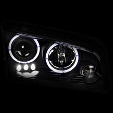 Load image into Gallery viewer, ANZO USA Dodge Charger Projector Headlights W/ Halo Black; 2006-2010 - eliteracefab.com