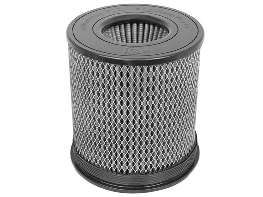 aFe MagnumFLOW Air Filter Pro DRY S 6in Flange x 8 1/8in Base/Top (INV) x 9in H - eliteracefab.com