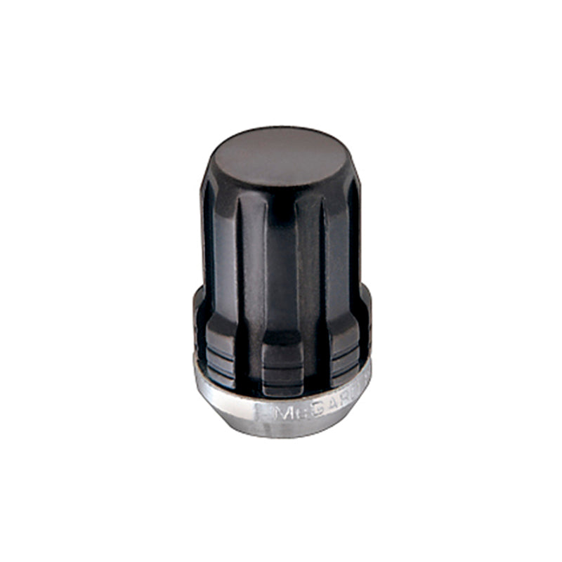 McGard SplineDrive Lug Nut (Cone Seat) M12X1.25 / 1.24in. Length (4-Pack) - Black (Req. Tool) - eliteracefab.com