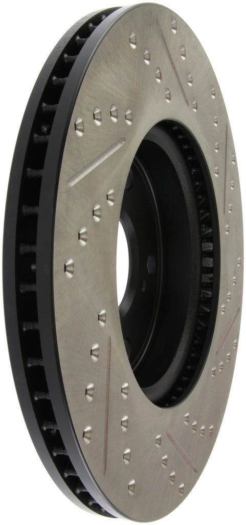 StopTech Slotted & Drilled Sport Brake Rotor Front Right 13 Honda Accord Sport - eliteracefab.com