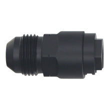 Load image into Gallery viewer, DeatschWerks 8AN Male Flare to 5/16in Female EFI Quick Connect Adapter - Anodized Matte Black