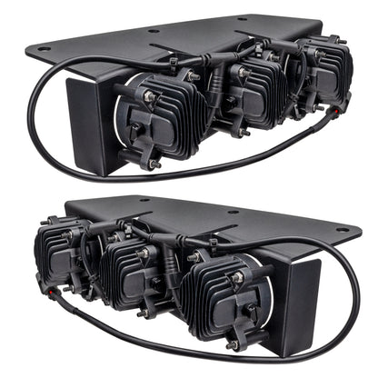 Oracle High 21-22 Ford Bronco Triple LED Fog Light kit for Steel Bumper ORACLE Lighting