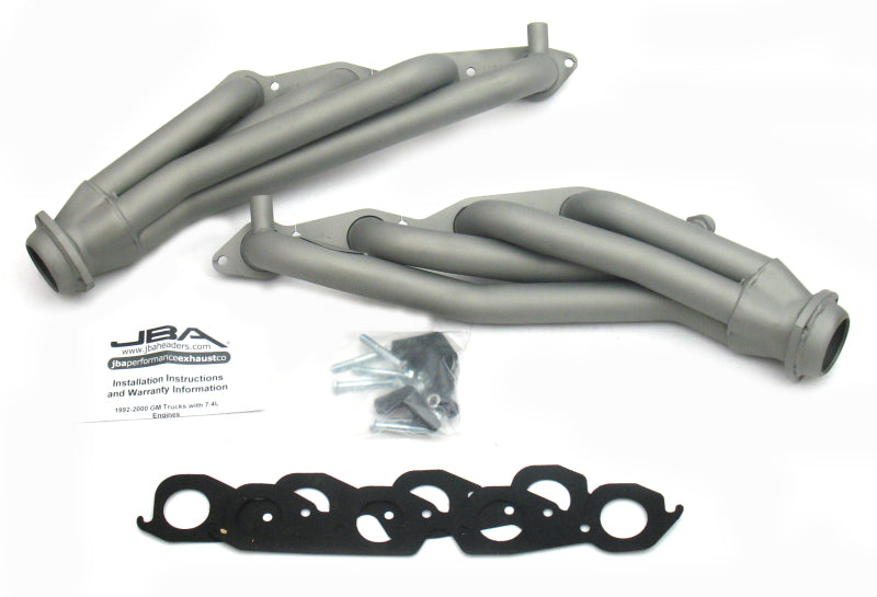 JBA 96-00 GM Truck 7.4L Voretc w/EGR & A.I.R. 1-3/4in Primary Ti Ctd Cat4Ward Header JBA