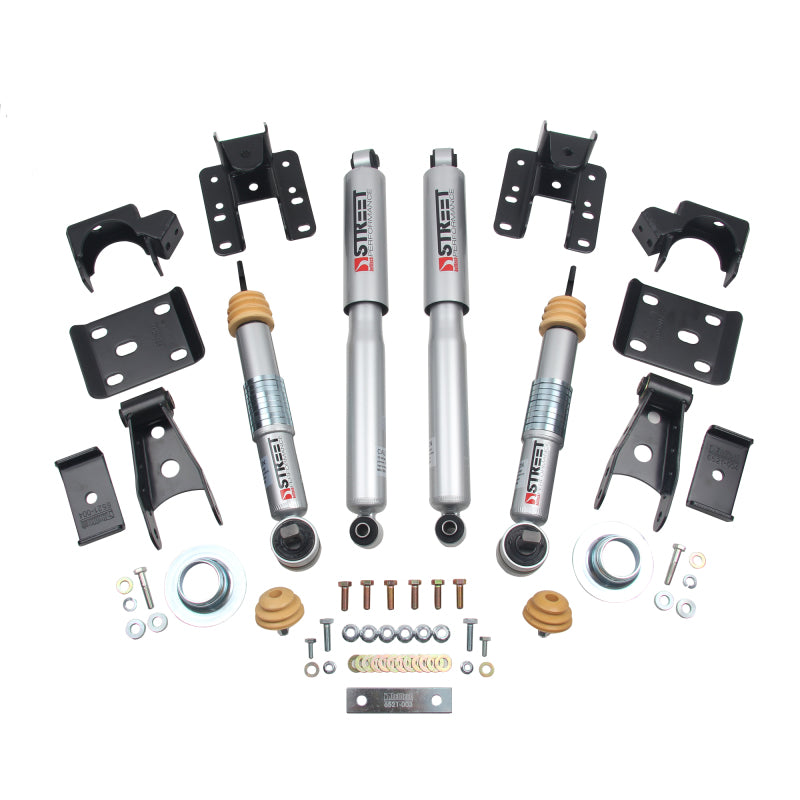 Belltech LOWERING KIT 16.5-17 Chevy Silverado All Cabs 4WD 2inF/2inR - eliteracefab.com