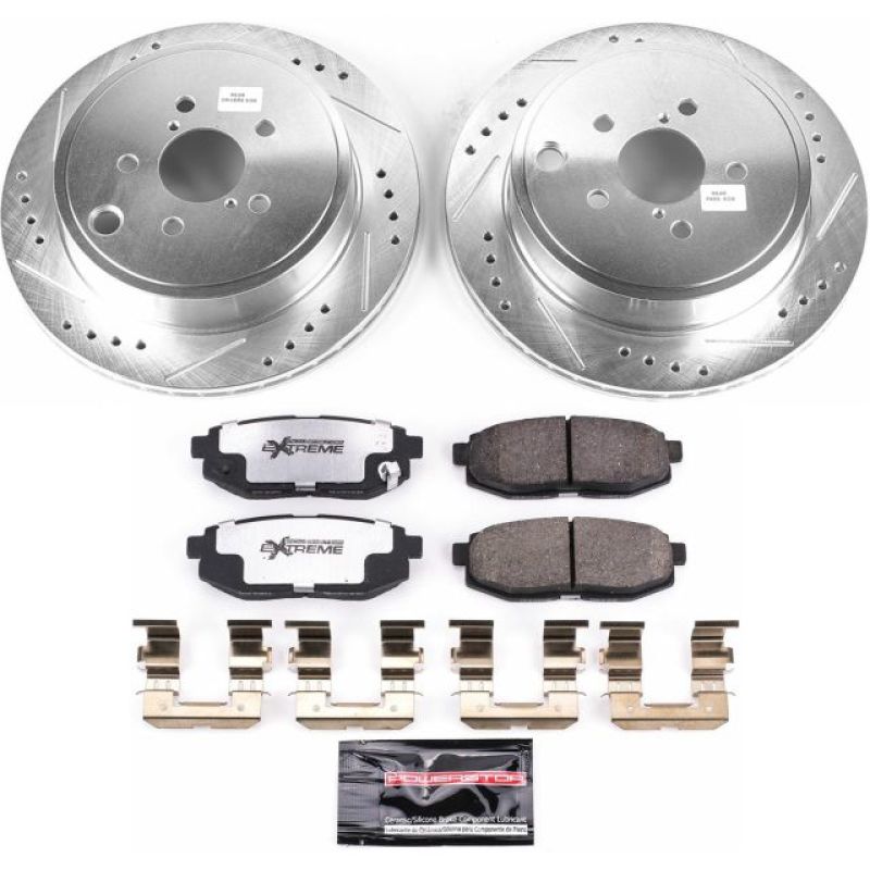 Power Stop 13-16 Scion FR-S Rear Z26 Street Warrior Brake Kit PowerStop